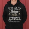 Herren Hoodie 39. Geburtstag, Vintage 1984, Mann Mythos Legende