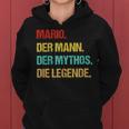 Herren Mario Der Mann Der Mythos Die Legende Frauen Hoodie