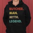 Herren Metzger Mann Mythos Legende Frauen Hoodie