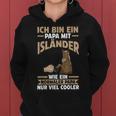 Herren Pferd Isländer Papa Vater Vatertag Reiter Frauen Hoodie