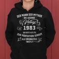 Herren Vintage Der Mann Mythos Die Legende 1983 40 Geburtstag Frauen Hoodie