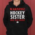 Hockey Sister Sibling FamilyWomen Hoodie