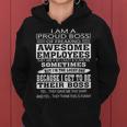 I Am A Proud Boss Of Freaking Awesome Employees V2 Women Hoodie