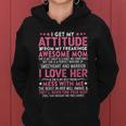 I Get My Attitude From My Freaking Awesome Mom Funny Mothers Tshirt Women Hoodie