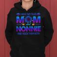 I Have Two Titles Mom And Nonnie Sunflower Blue Nonnie Gift For Womens Women Hoodie