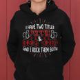 I Have Two Titles Poppie And Dog Dad Fathers Day Family V2 Women Hoodie