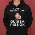 I Just Really Like Guinea Pigs Ok Funny Guinea Mom Themed Women Hoodie