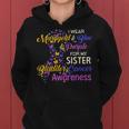 I Wear Marygold Blue Purple For My Sister Bladder Cancer Women Hoodie