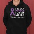 I Wear Purple For My SisterRibbon Family Love Women Hoodie