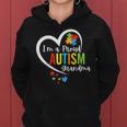 Im A Proud Grandma Love Heart Autism Awareness Puzzle Women Hoodie