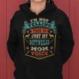 Im Not Yelling This Is Just My Rottweiler Mom Voice Gift Women Hoodie