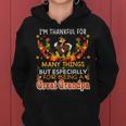 Im Thankful For Many Things But Being A Great Grandpa Women Hoodie