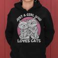 Just A Girl Who Loves Cats Cute Cat For Women Girls Women Hoodie