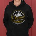 Just A Kid From Detroit It Is Where My Story Begins Lovely Gifts For Lovers Women Hoodie Graphic Print Hooded Sweatshirt