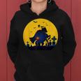 Klassisches Retro- „Kopfloser Reiter“ Sleepy Holloween Moon Frauen Hoodie