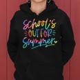 Last Day Of School Schools Out For Summer Teacher Tie Dye Women Hoodie