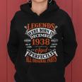 Legend 1938 Vintage 85Th Birthday Born In December 1938 V2 Women Hoodie