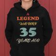 A Legend Was Born Jahrestag Vintage Farben Frauen Hoodie