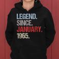 Legende Seit Januar 1965 Jahrgang Geburtstag Frauen Hoodie