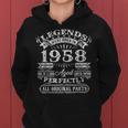 Legenden 1958 Geburtstag Hoodie, Einzigartiges Design für 65-Jährigen