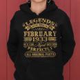 Legenden Februar 1933 - 90. Geburtstag Mann Hoodie, Retro Design