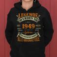 Legenden Wurden Im 1949 Geboren 74 Geburtstag 74 Jahre Frauen Hoodie