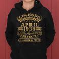 Legenden Wurden Im April 1938 Geschenk 85 Geburtstag Mann V9 Frauen Hoodie