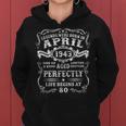 Legenden Wurden Im April 1943 Geschenk 80 Geburtstag Mann V8 Frauen Hoodie