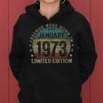 Legenden Wurden Im Januar 1973 Geschenk 50 Geburtstag Mann V6 Frauen Hoodie