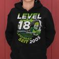 Level 18 Jahre Geburtstags Junge Gamer 2005 Geburtstag Frauen Hoodie