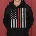 Lgbt Thin Red Line Rainbow America Flag Gay Firefighter Gift Women Hoodie