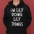 Lily Doing Lily Things Funny Personalized Birthday Women Hoodie
