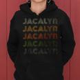 Love Heart Jacalyn Im GrungeVintage-Stil Schwarz Jacalyn Frauen Hoodie