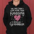 Love Knitting For Women Grandma Mother Yarn Knit Women Hoodie