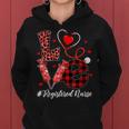 Love Registered Nurse Valentines Day Flannel Gift Nurse Women Hoodie
