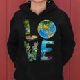 Love The Earth Kids Teacher Earth Day Everyday Environment Women Hoodie
