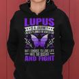 Lupus Awareness Butterfly Wear Purple Sle Autoimmune Disease Women Hoodie