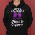 Lupus Awareness Shirt Butterfly Ribbon World Lupus Day Gift Women Hoodie
