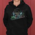 Lustige Zug-Eisenbahn-Lokomotive Frauen Hoodie