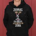 Lustiges Zebra Slogan Hoodie Zebras Sind Süß in Schwarz