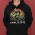MamasaurusRex Dinosaur Funny Mama Retro Family Matching Women Hoodie