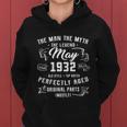 Man Myth Legend May 1932 90Th Birthday Gift 90 Years Old Gift Women Hoodie