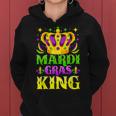 Mardi Gras King Funny Mardi Gras Carnival Festival Graphic Women Hoodie