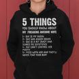 Mens 5 Things You Should Know About My Wife She Is My Queen V2 Women Hoodie