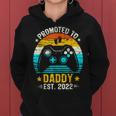 Mens Promoted To Daddy Est 2023 First Time Daddy Women Hoodie