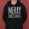 Merry Christmas Weihnachts Spruch Dekoration Damen Herren V2 Frauen Hoodie