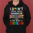 My Child May Be Non Verbal I May Be Nonverbal Autism Mom Women Hoodie