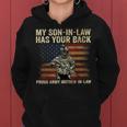 My Son-In-Law Has Your Back Proud Army Mother-In-Law Veteran Women Hoodie