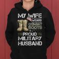My Wife Wears Combat Boots Proud Military Husband Women Hoodie