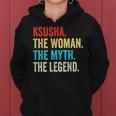 Name Ksusha Die Frau Der Mythos Und Die Legende Frauen Hoodie